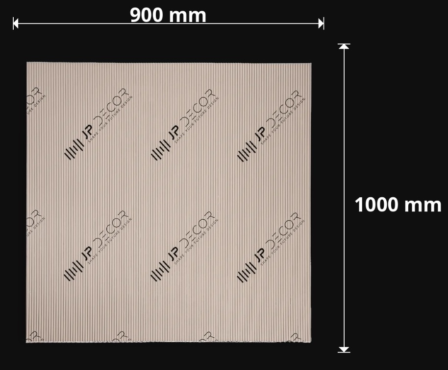 900 × 1000 mm JP Decor Flexpanel vágott kiszerelés dobozban